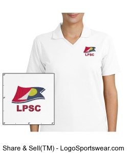 Port Authority Ladies Rapid Dry Polo Design Zoom